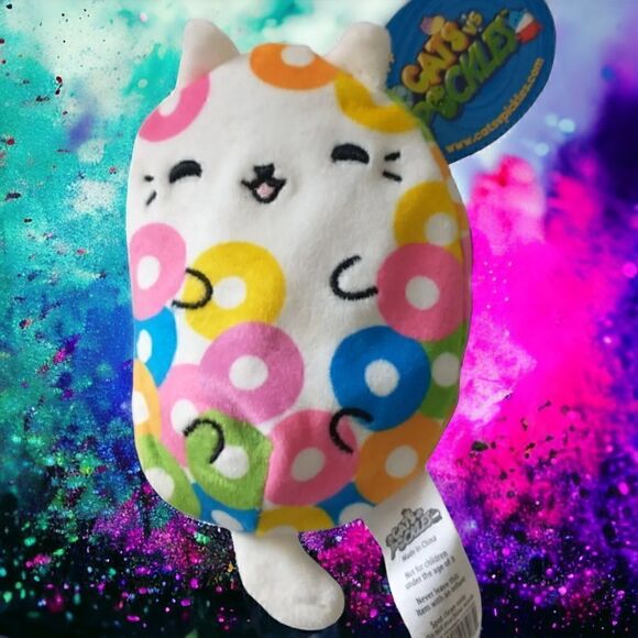 Cats vs Pickles Series 2 Loopy Plush Bean Bag Fruit Loop #199 Food Squad Tags. - Picture 15 of 15